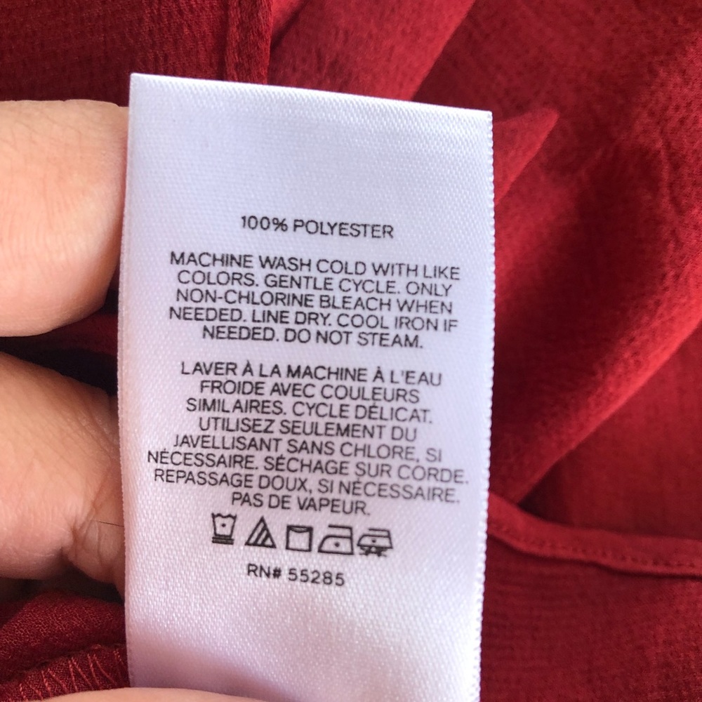 Express satin deep V neck surplice cami - Picture 4 of 6